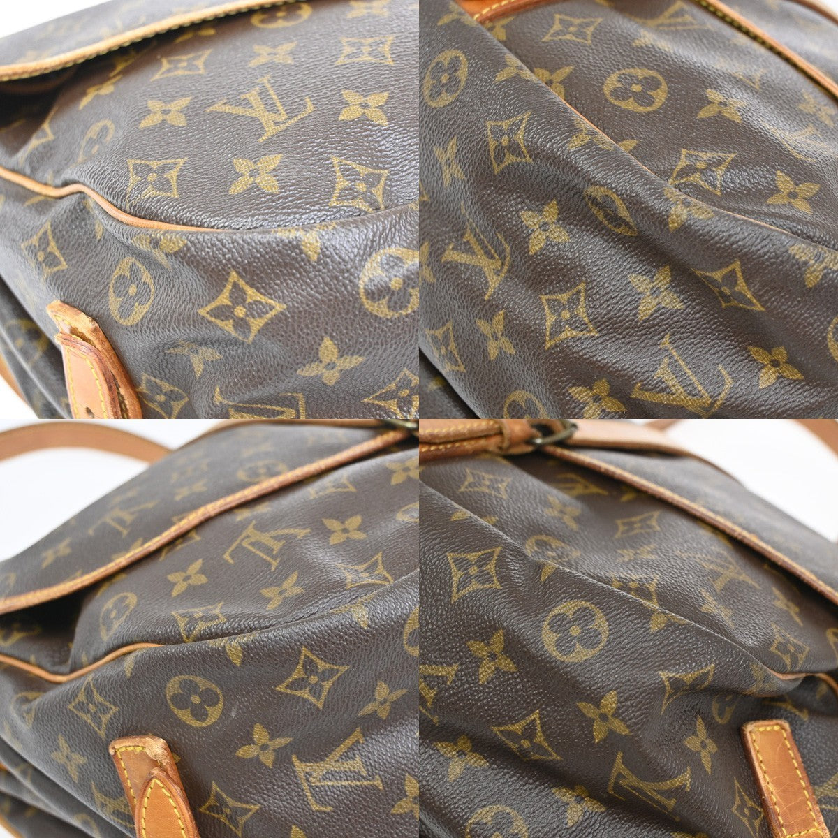 LOUIS VUITTON Saumur 35 Shoulder Bag Monogram Leather BN France M42254 87KC044