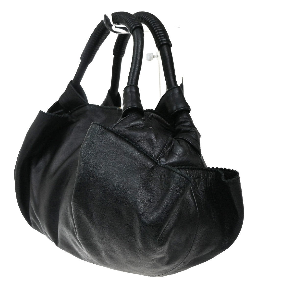 LOEWE Anagram Logo Nappa Aire Tote Hand Bag Leather Black GHW Spain 73KC221