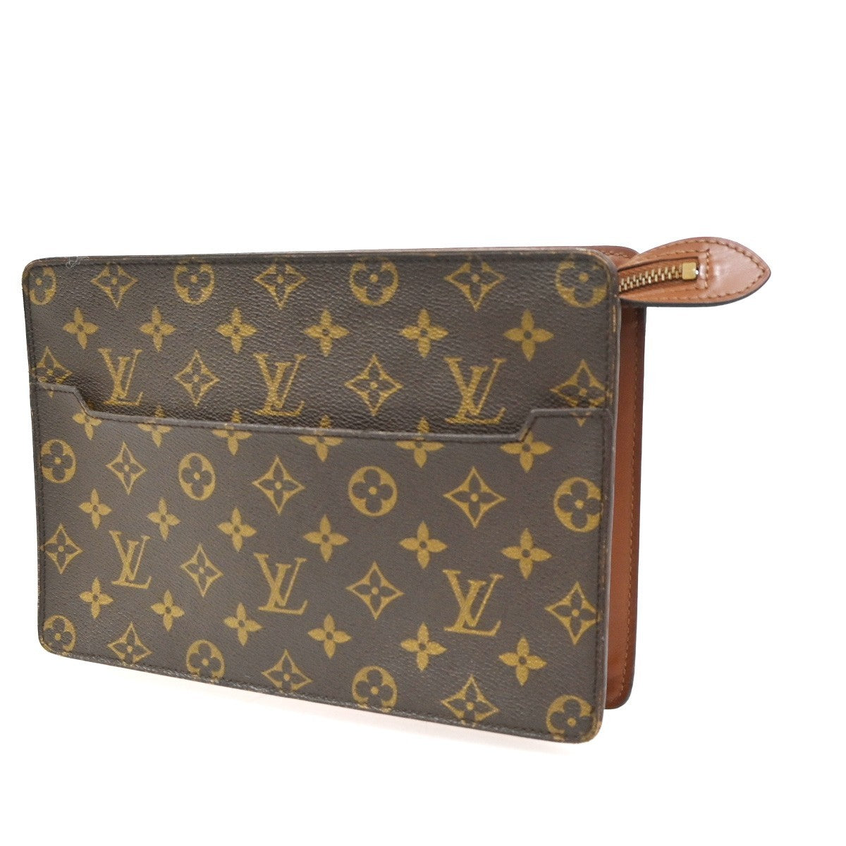 LOUIS VUITTON Pochette Homme Clutch Hand Bag Monogram Leather BN M51795 04CA764