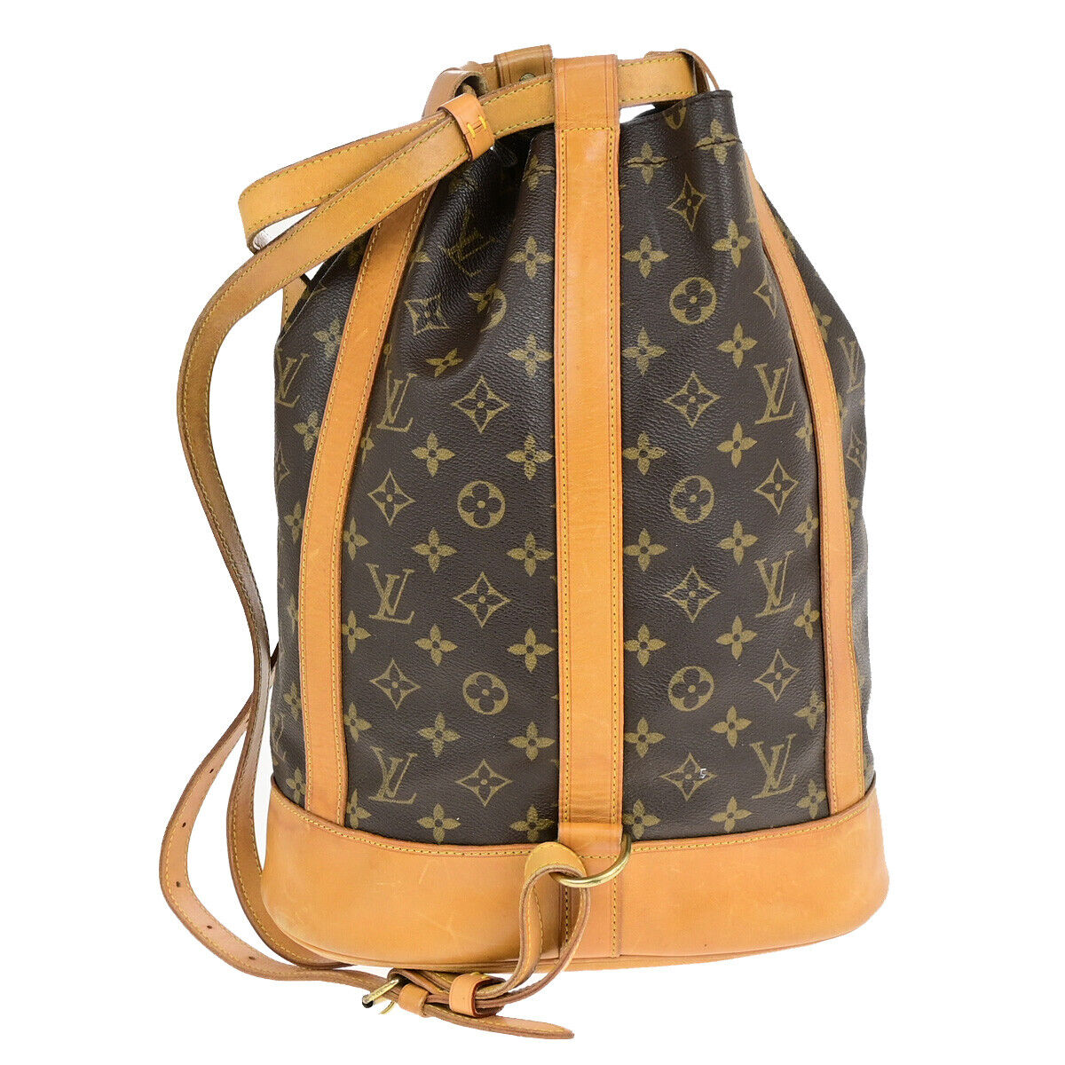 LOUIS VUITTON LV Randonnee PM Shoulder Bag Monogram Leather Brown M42243 86YG615