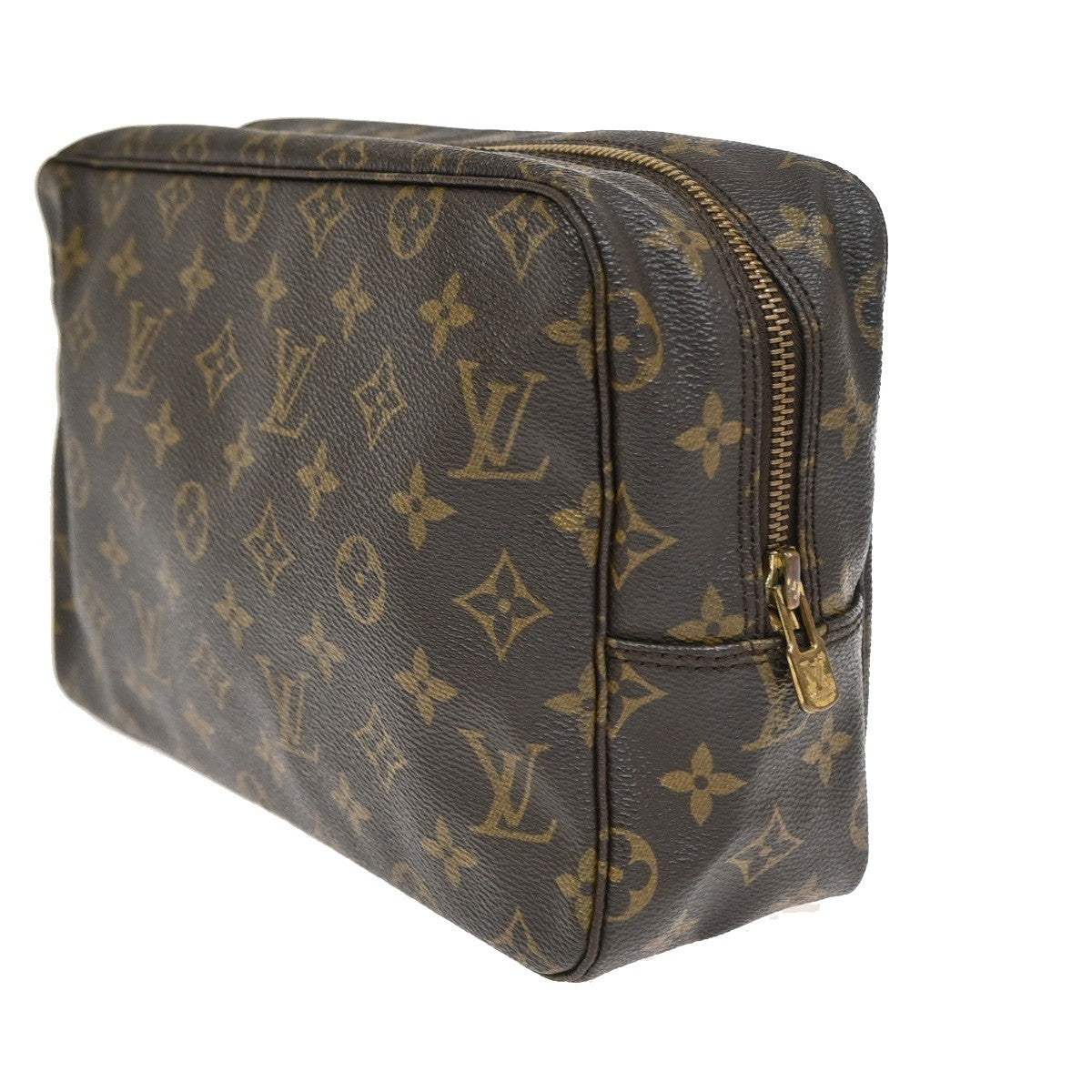 LOUIS VUITTON Trousse Toilette 28 Clutch Hand Bag Monogram Brown M47522 65CA921