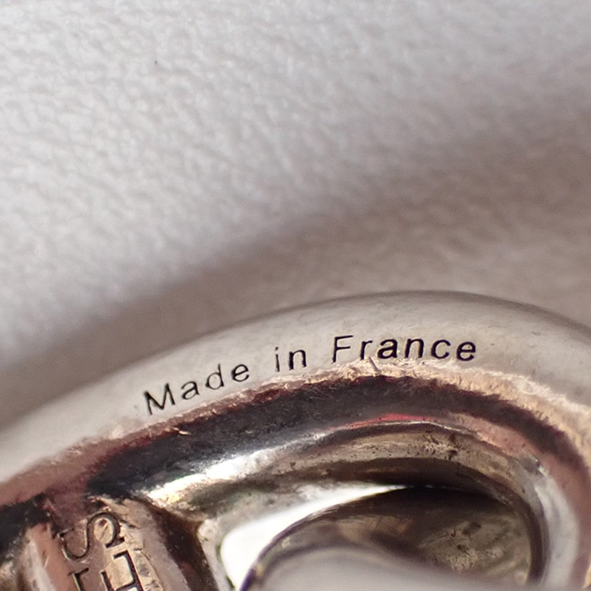 HERMES Logo Chaine D'ancre MM Chain Bracelet 16 Links Silver Ag925 385LC625