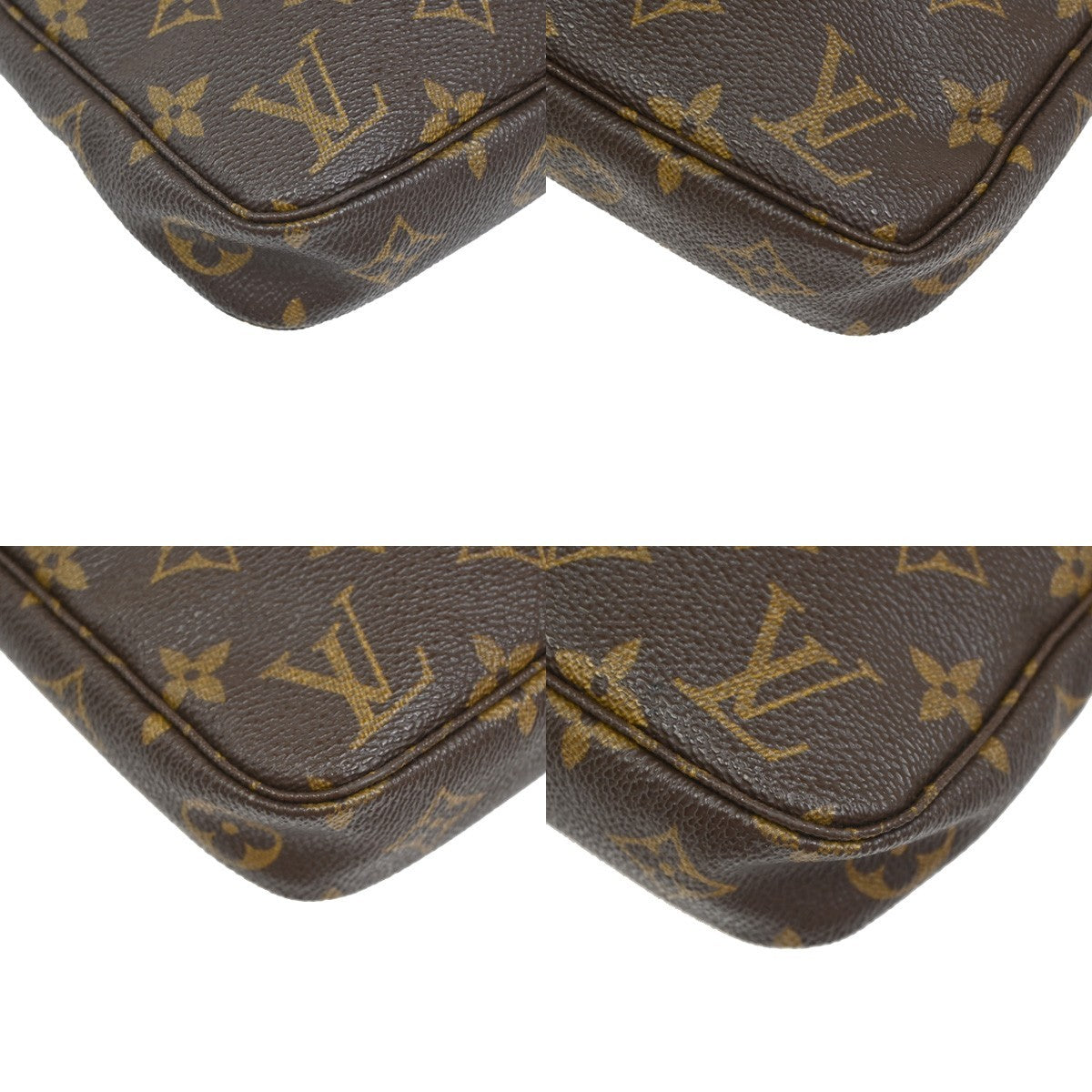 LOUIS VUITTON Pochette Accessoires Hand Bag Monogram Leather BN M51980 18ZA268
