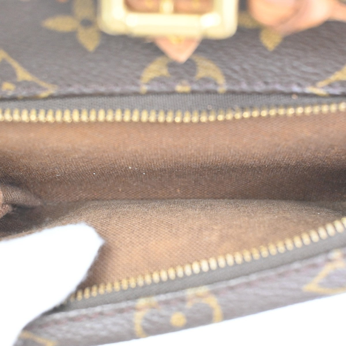 LOUIS VUITTON Mini Montsouris Backpack Bag Monogram Leather Brown M51137 79YJ030