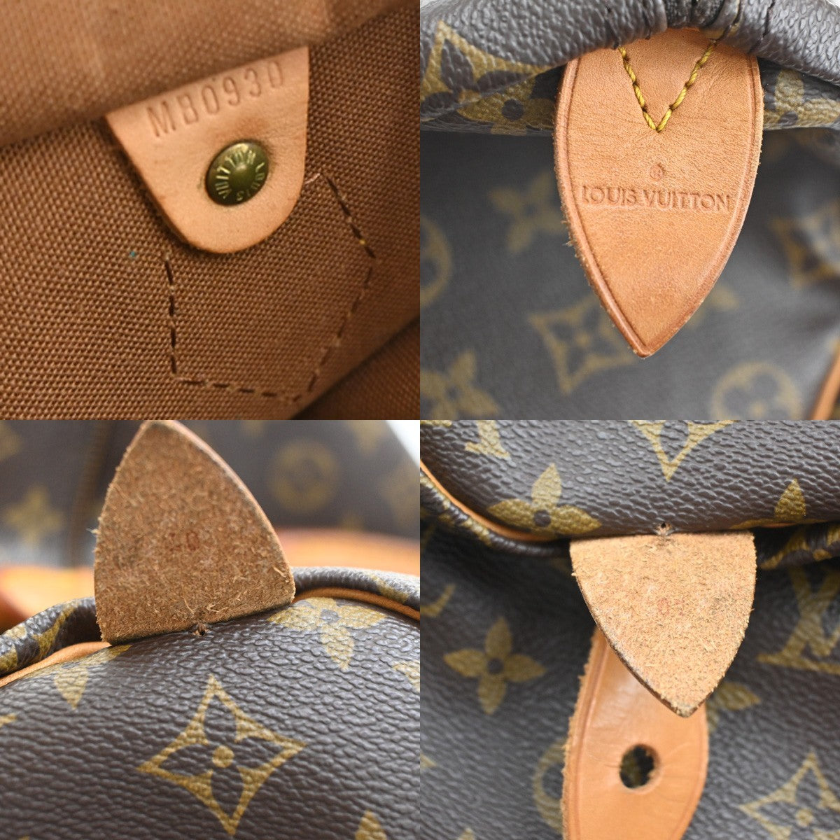 LOUIS VUITTON Speedy 40 Travel Hand Bag Monogram Leather Brown M41522 96SA132