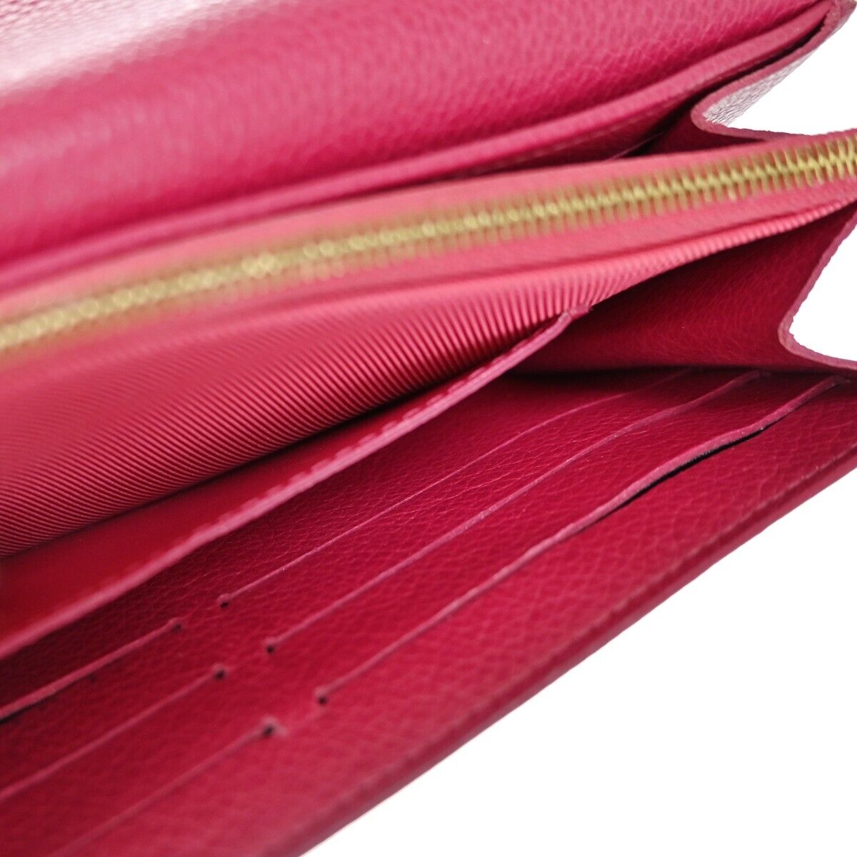 LOUIS VUITTON Portefeuille Lockme Long Wallet  Leather Fuchsia M61277 65EA270