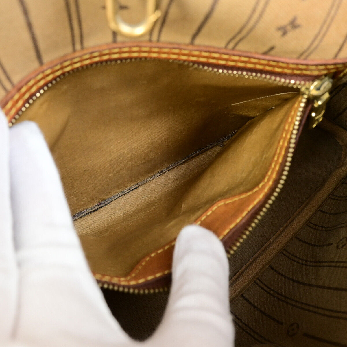 LOUIS VUITTON Neverfull PM Shoulder Tote Bag Monogram Leather BN M40155 18SJ452