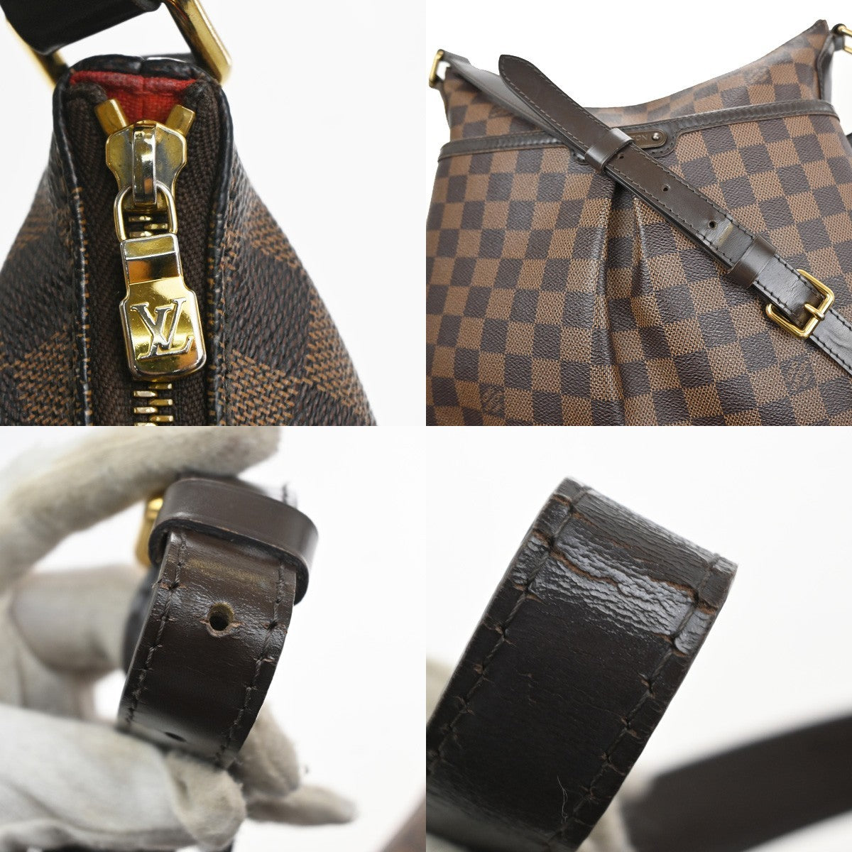 LOUIS VUITTON Bloomsbury GM Shoulder Bag Damier Leather Brown N42250 84PA014