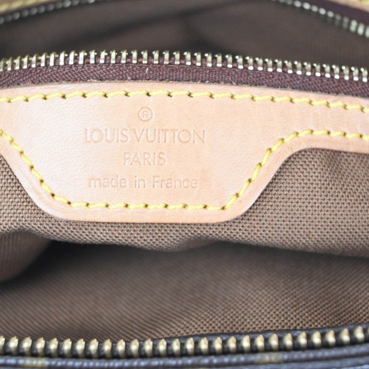 LOUIS VUITTON Cabas Piano Shoulder Bag Monogram Leather Brown M51148 16MA249