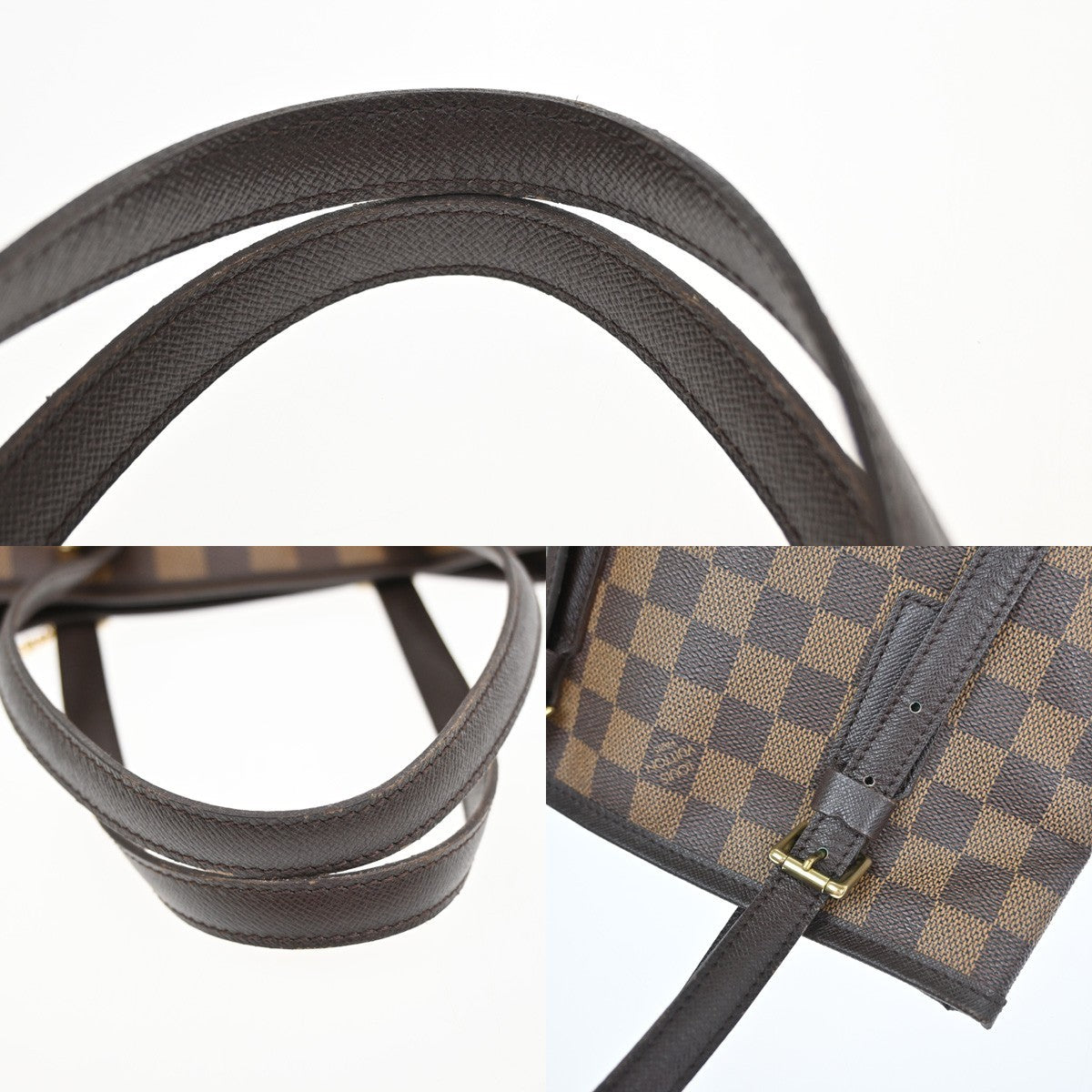 LOUIS VUITTON Marais Shoulder Bag Damier Ebene Leather Brown N42240 23YJ104