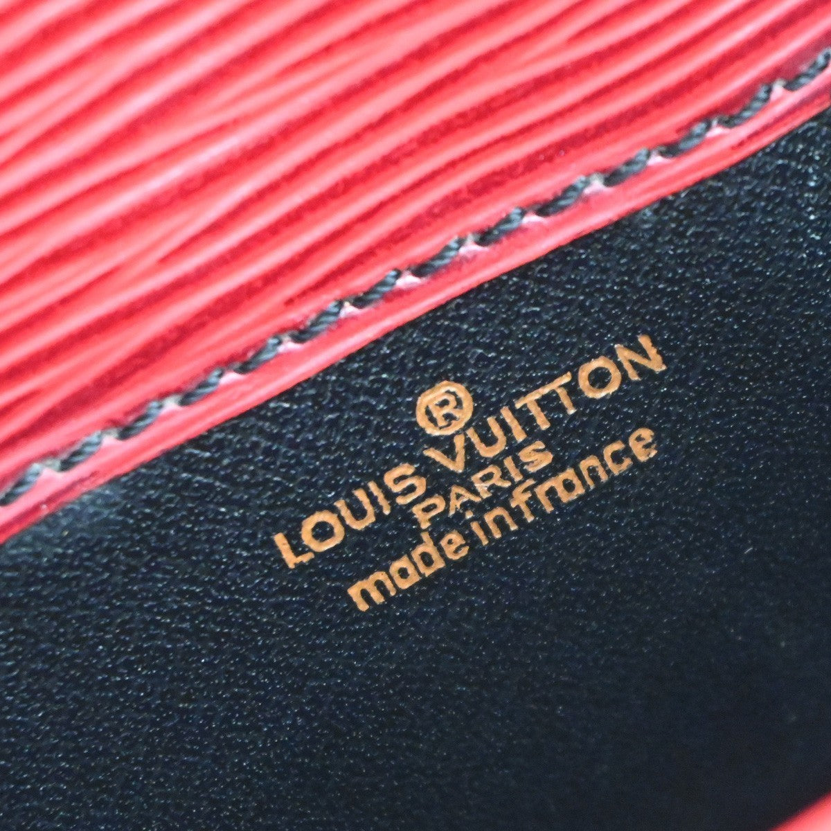 LOUIS VUITTON LV Cartouchiere MM Shoulder Bag Epi Leather Red M52247 83KP434