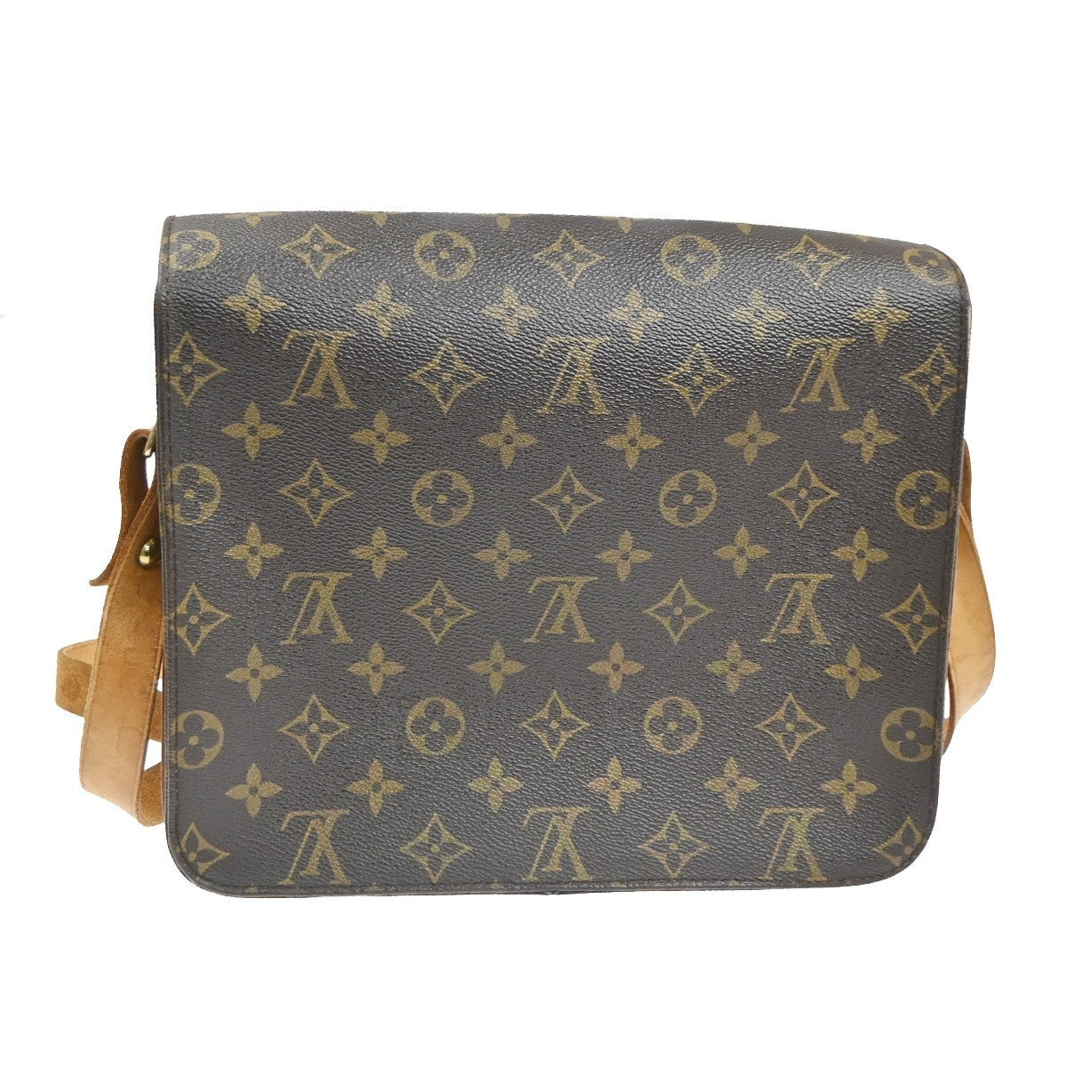 LOUIS VUITTON Cartouchiere GM Shoulder Bag Monogram Leather Brown M51252 35KC547