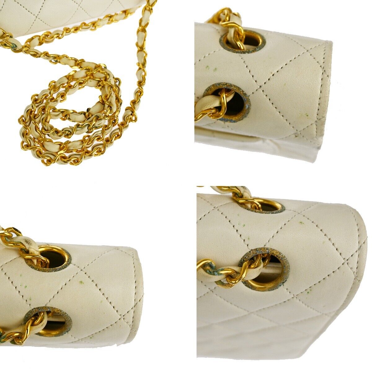 CHANEL CC Matelasse Full Flap Chain Shoulder Bag Leather WE GHW Vintage 617RJ464