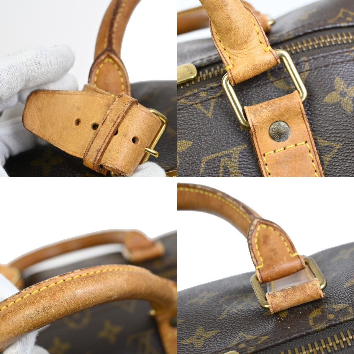 LOUIS VUITTON Keepall 50 Travel Hand Bag Monogram Leather Brown M41426 88FB594