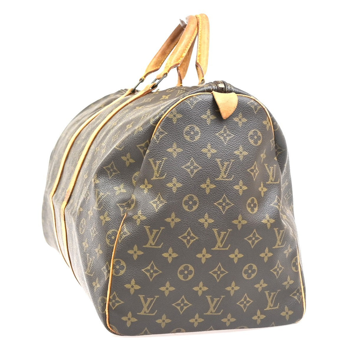 LOUIS VUITTON Keepall 55 Travel Hand Bag Monogram Leather Brown M41424 76CA817
