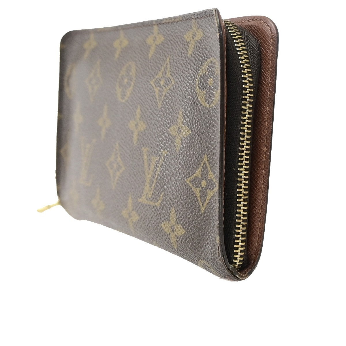 LOUIS VUITTON Porte Monnaie Zip Ling Wallet Monogram Leather BN M61727 62KD120