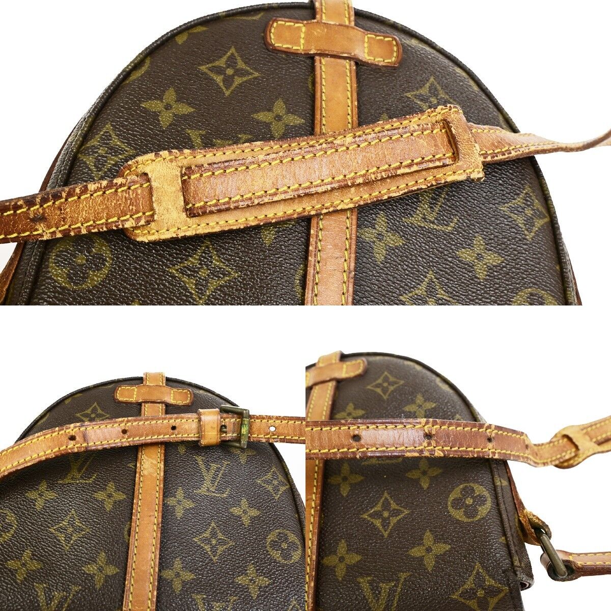 LOUIS VUITTON Chantilly PM Shoulder Bag Monogram Leather Brown M51234 69SJ463