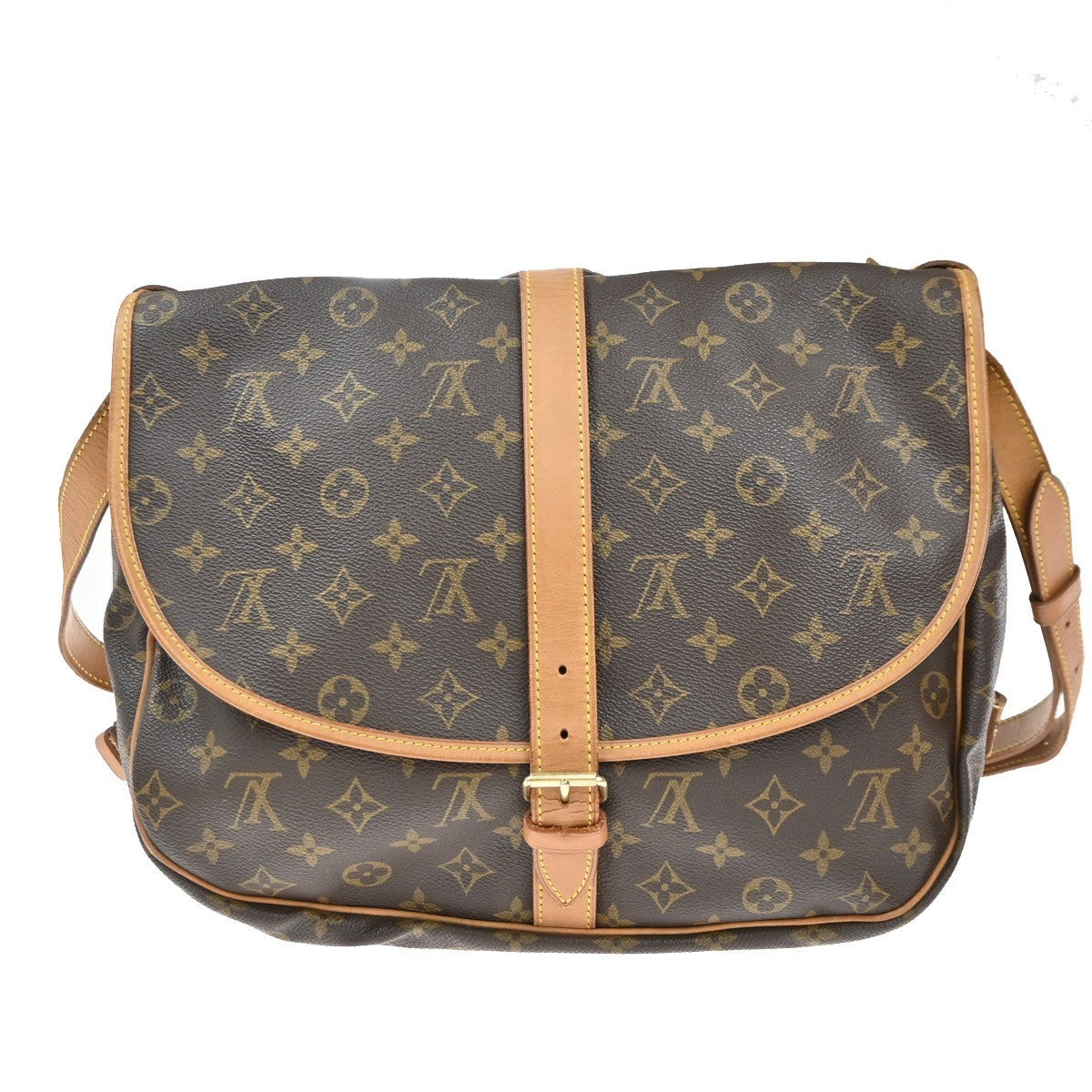 LOUIS VUITTON Saumur 35 Shoulder Bag Monogram Leather BN France M42254 70KP569