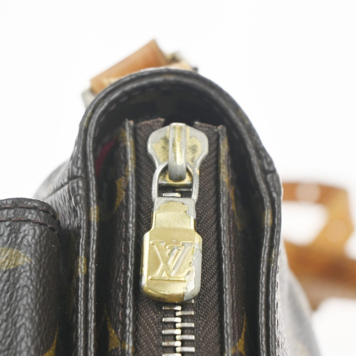 LOUIS VUITTON Viva Cite PM Shoulder Bag Monogram Leather Brown M51165 72MA425