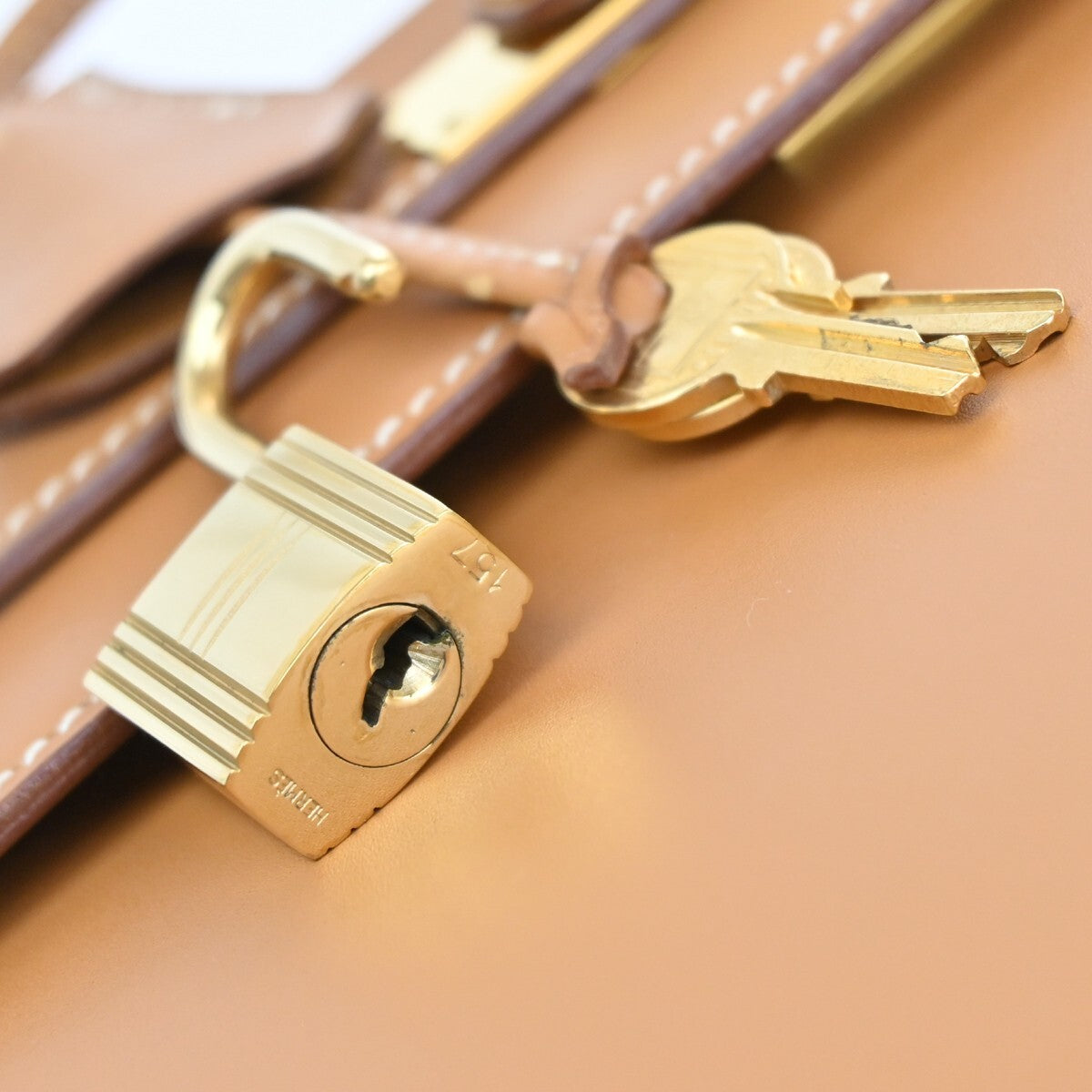 HERMES Kelly 32 2Way Shoulder Hand Bag Chamonix Leather Natural GHW 6640RL144