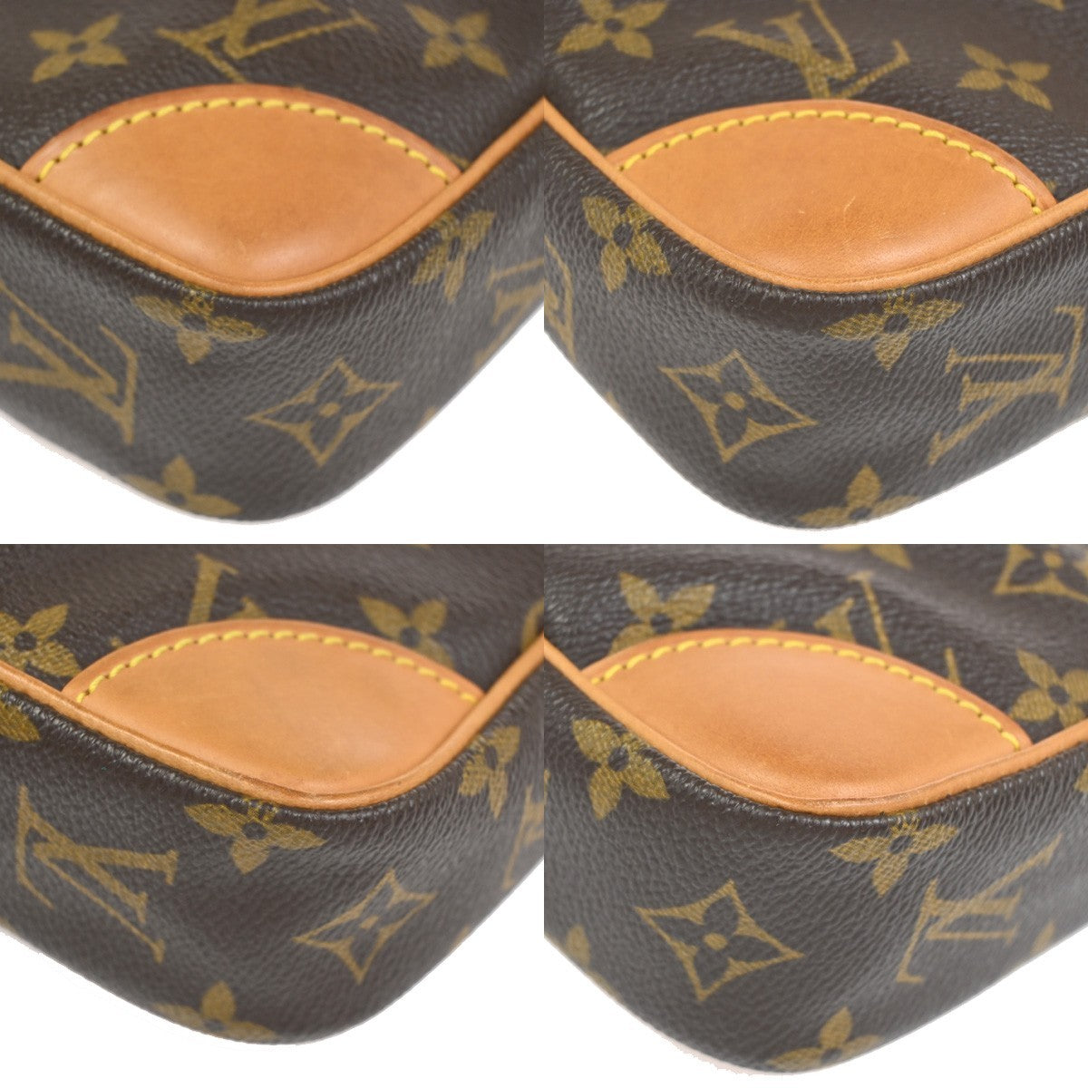 LOUIS VUITTON Danube Shoulder Bag Monogram Leather Brown France M45266 35KC729