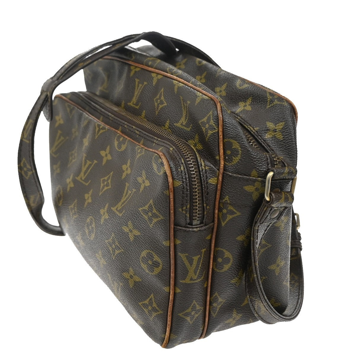 LOUIS VUITTON Nile Migratoire Shoulder Bag Monogram Leather Brown M45244 04TA203