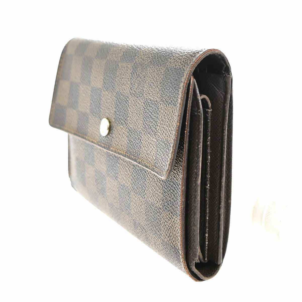 LOUIS VUITTON Portefeuille Tresor Etui Papier Wallet Damier Ebene N61202 02KC473