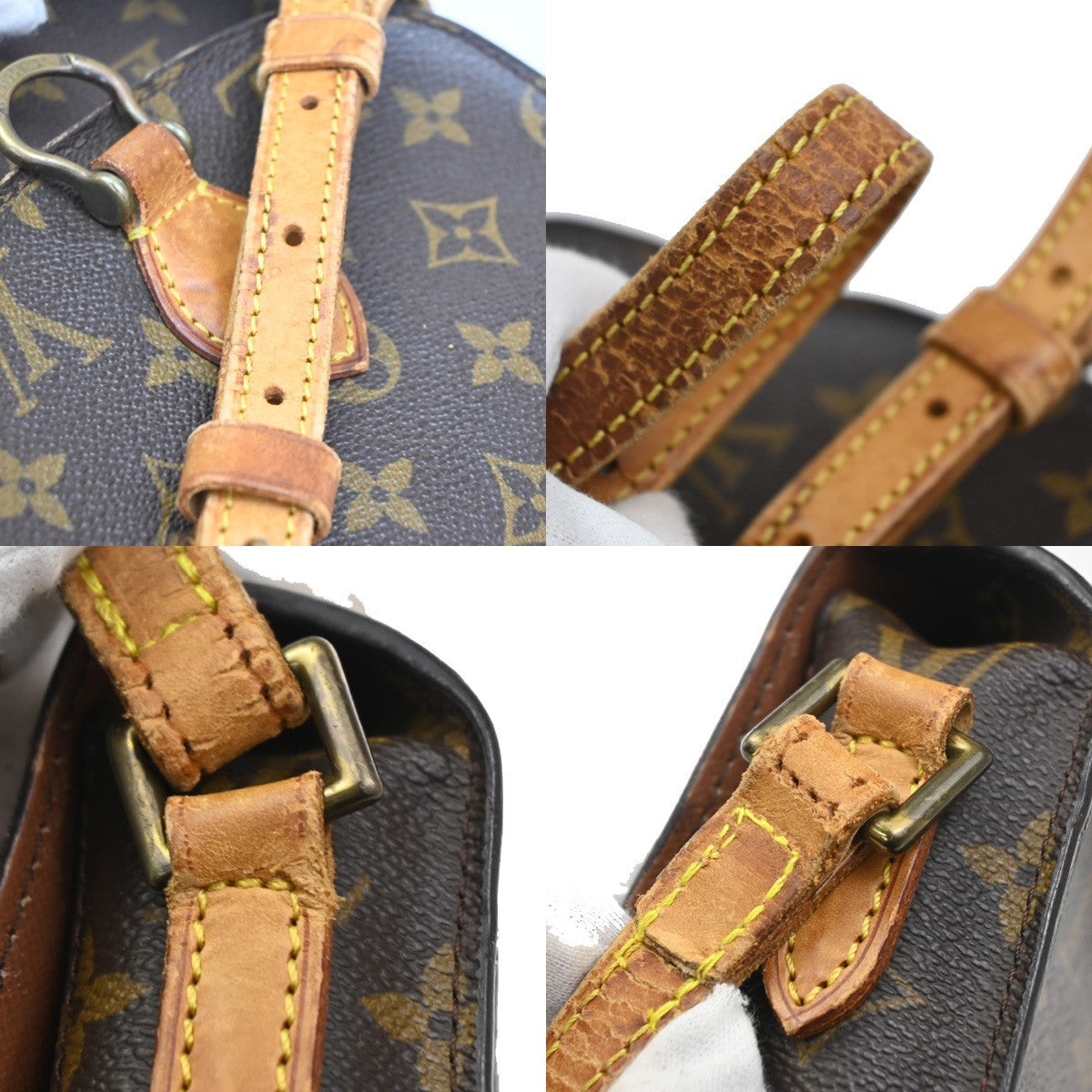 LOUIS VUITTON Mini Saint Cloud Shoulder Bag Monogram Leather BN M51244 61CA554