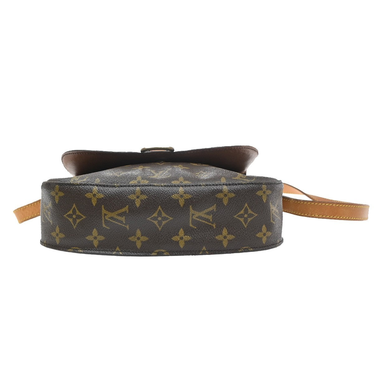 LOUIS VUITTON Saint Cloud GM Shoulder Bag Monogram Leather Brown M51242 31SA101
