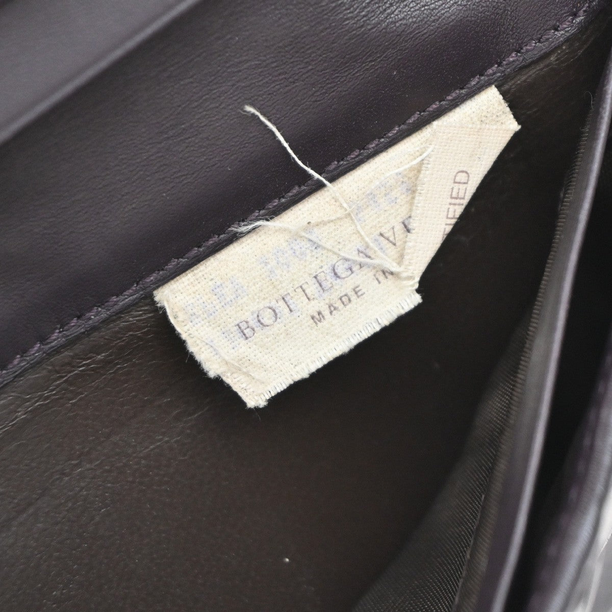 BOTTEGA VENETA Logo Intrecciato Long Bifold Wallet Leather Brown Italy 05EG087