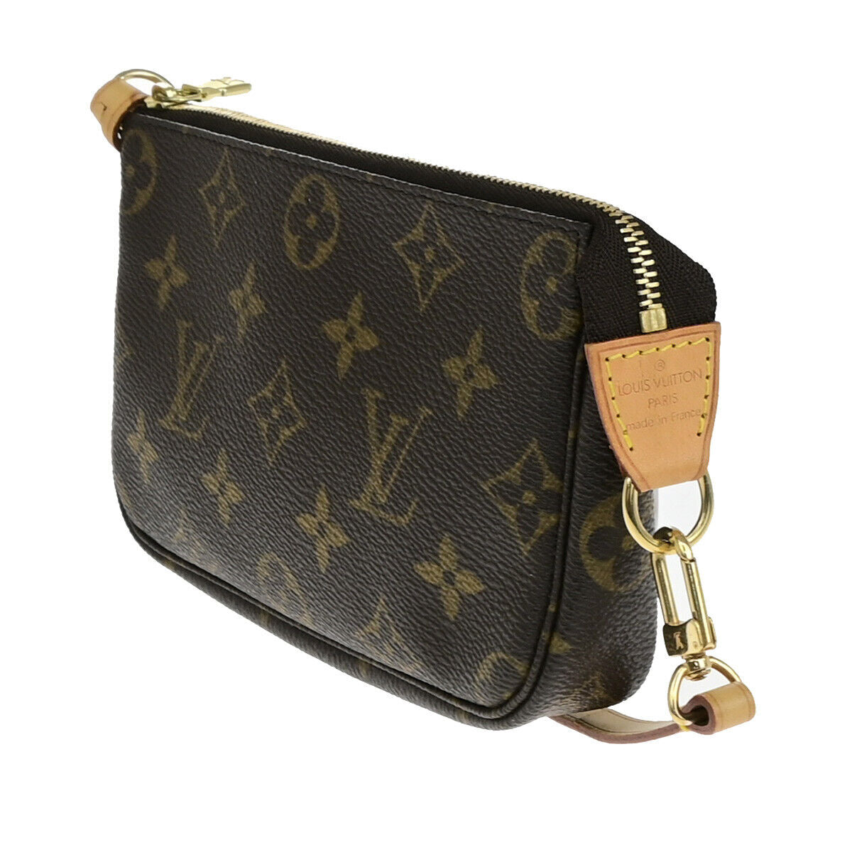 LOUIS VUITTON Mini Pochette Accessoires Hand Bag Monogram Leather M58009 12YF640