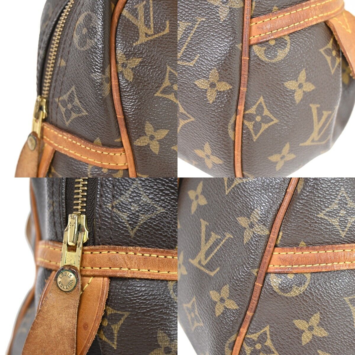 LOUIS VUITTON Montorgueil PM Shoulder Bag Monogram Leather Brown M95565 34YD106