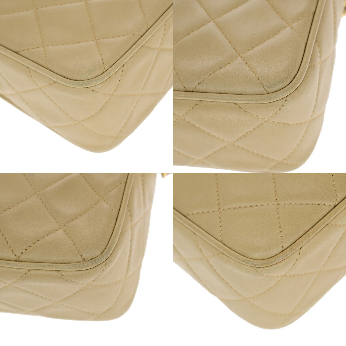 CHANEL CC Mini Matelasse Tassel Chain Shoulder Bag Leather BE Vintage 304RJ962