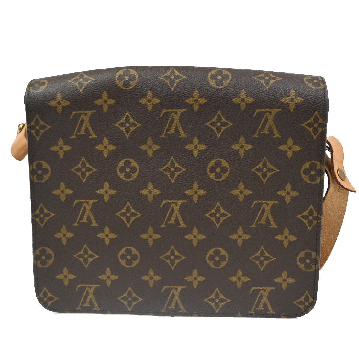 LOUIS VUITTON Cartouchiere GM Shoulder Bag Monogram Leather Brown M51252 77CA744