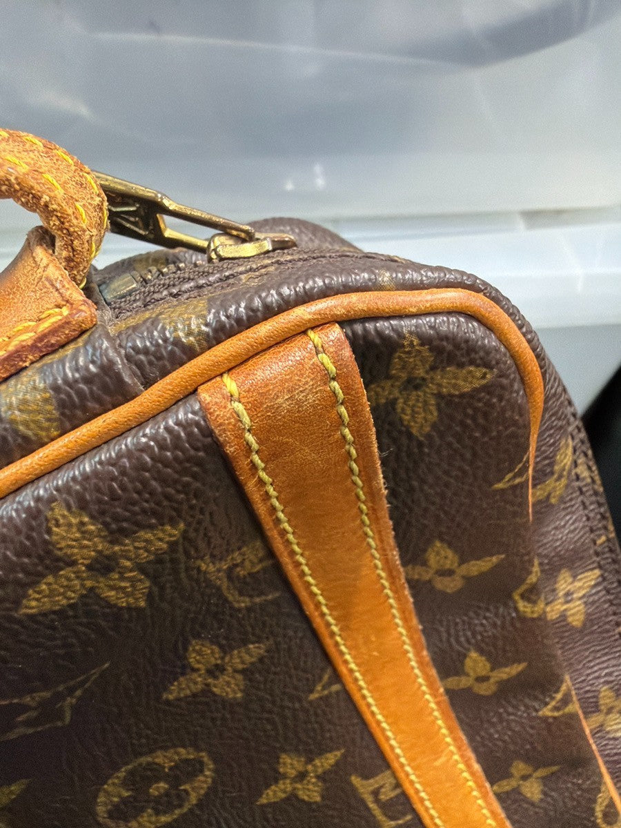 LOUIS VUITTON Jeune Fille PM Shoulder Bag Monogram Leather Brown M51227 38YJ226