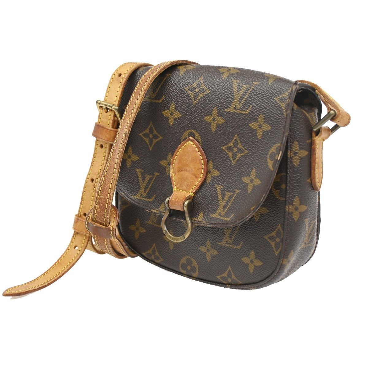 LOUIS VUITTON Mini Saint Cloud Shoulder Bag Monogram Leather BN M51244 61CA554