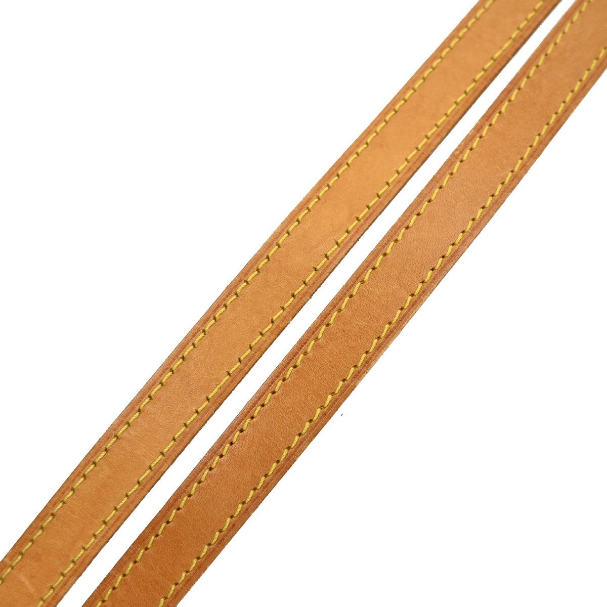 LOUIS VUITTON Logo Shoulder Strap Leather Brown Gold Bag Accessory 69KB410