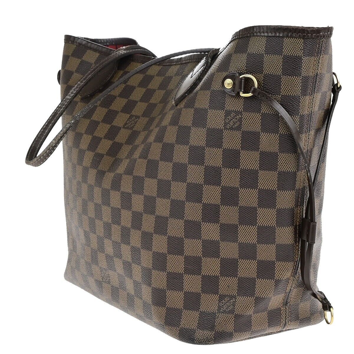 LOUIS VUITTON Neverfull MM Shoulder Bag Damier Ebene Leather BN N51105 78EC989