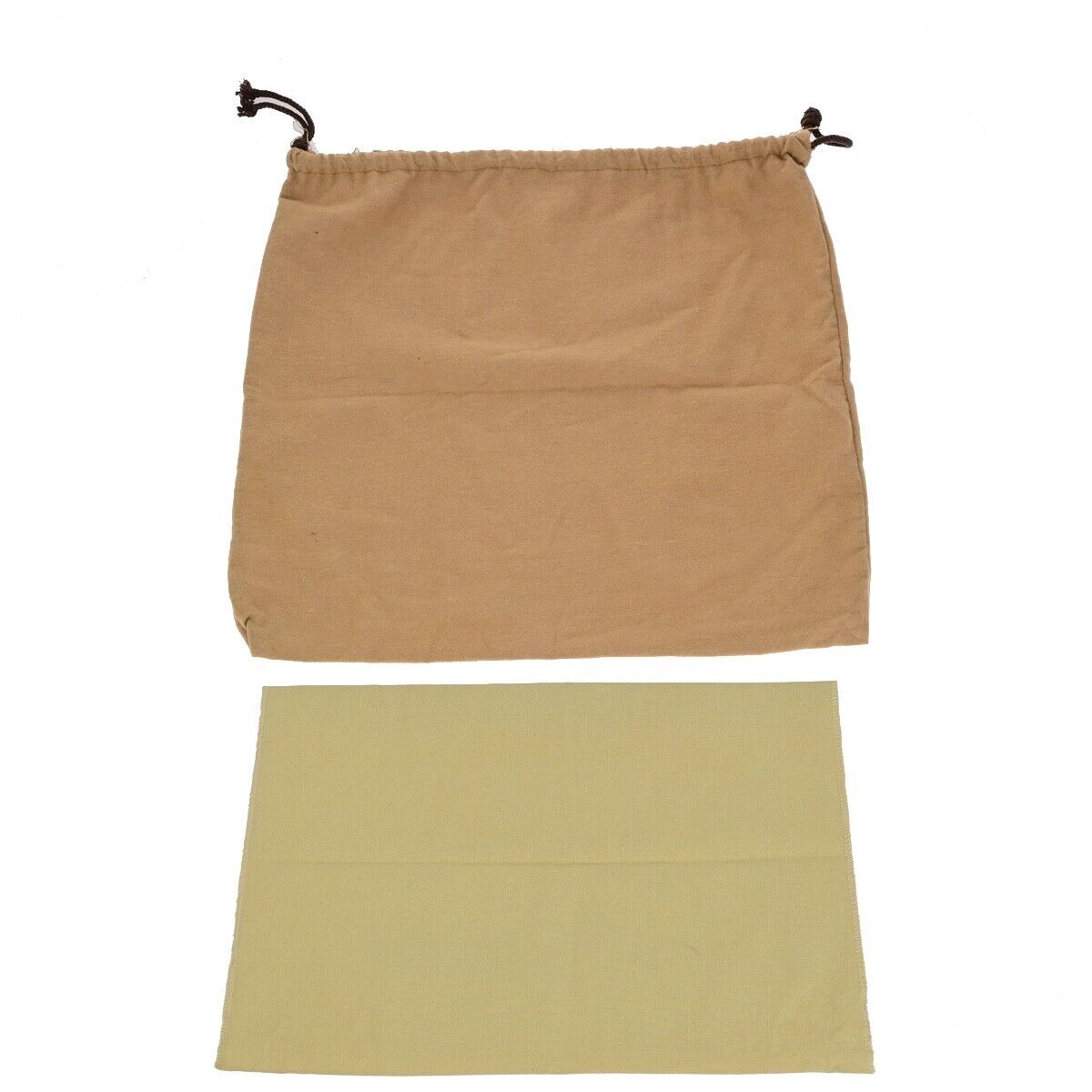 LOUIS VUITTON Logo 10 Set Dust Bag Drawstring Canvas Cotton Beige Brown 09EB418