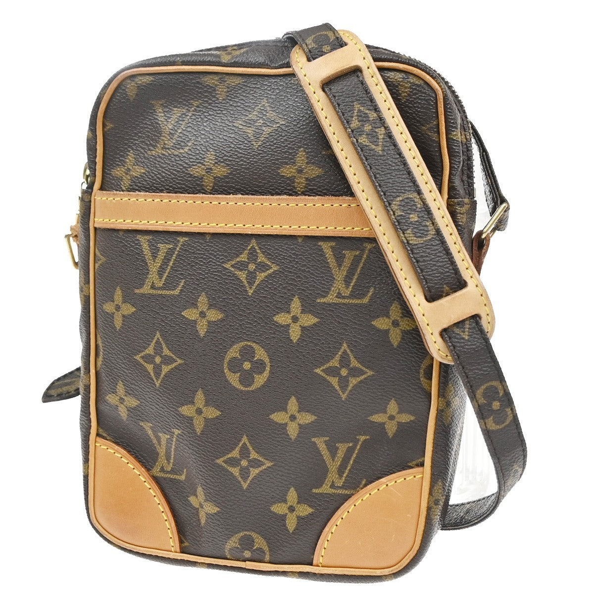 LOUIS VUITTON Danube Shoulder Bag Monogram Leather Brown France M45266 84YH883