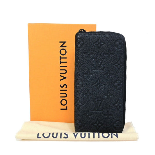 LOUIS VUITTON Zippy Wallet Vertical Wallet Monogram Taurillon BK M69047 74RK557