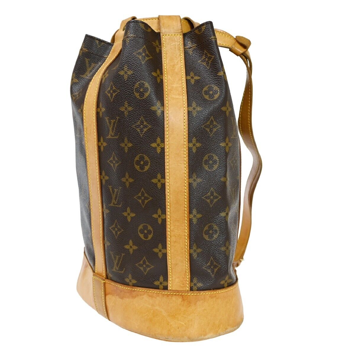 LOUIS VUITTON LV Randonnee PM Shoulder Bag Monogram Leather Brown M42243 83YG821