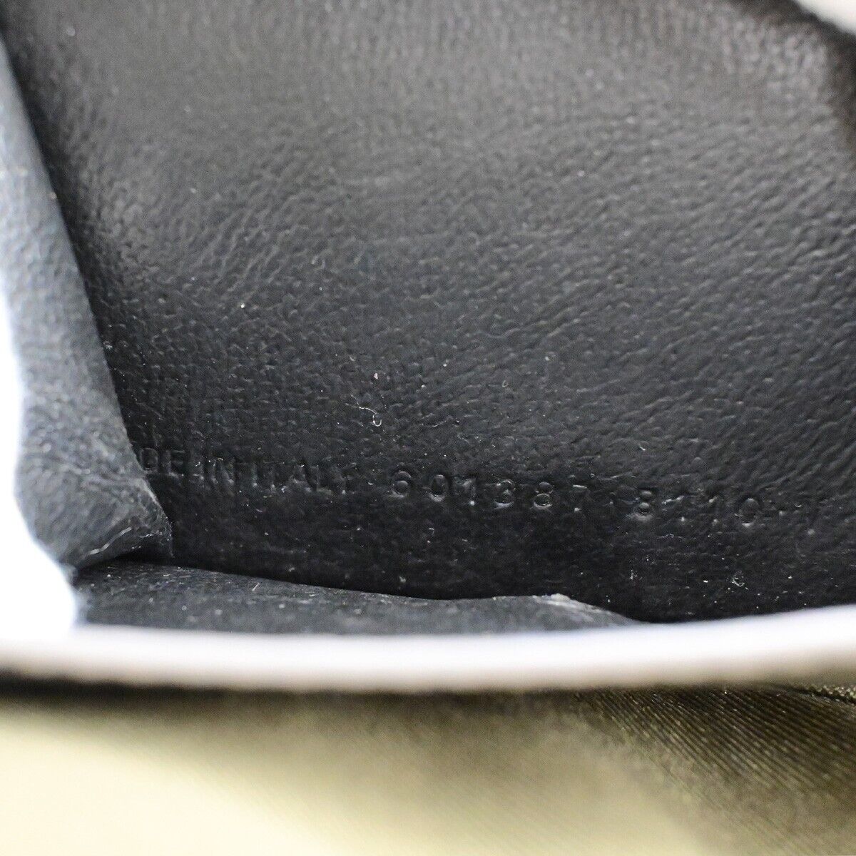 BALENCIAGA BB Logo Mini Trifold Wallet Purse Leather Silver Italy 30YF007