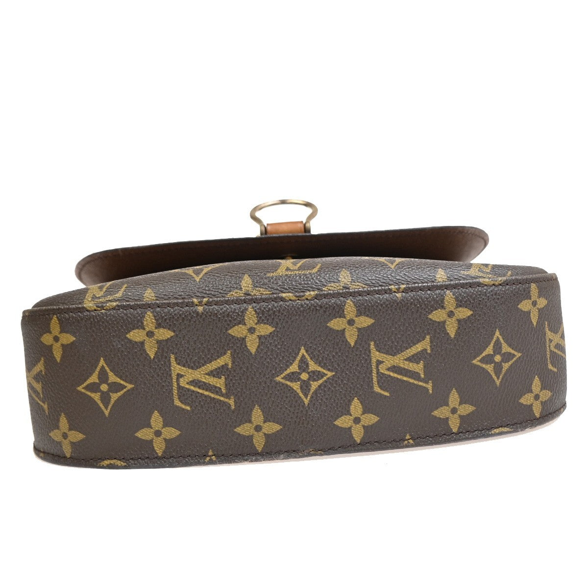 LOUIS VUITTON Saint Cloud GM Shoulder Bag Monogram Leather Brown M51242 34FB577