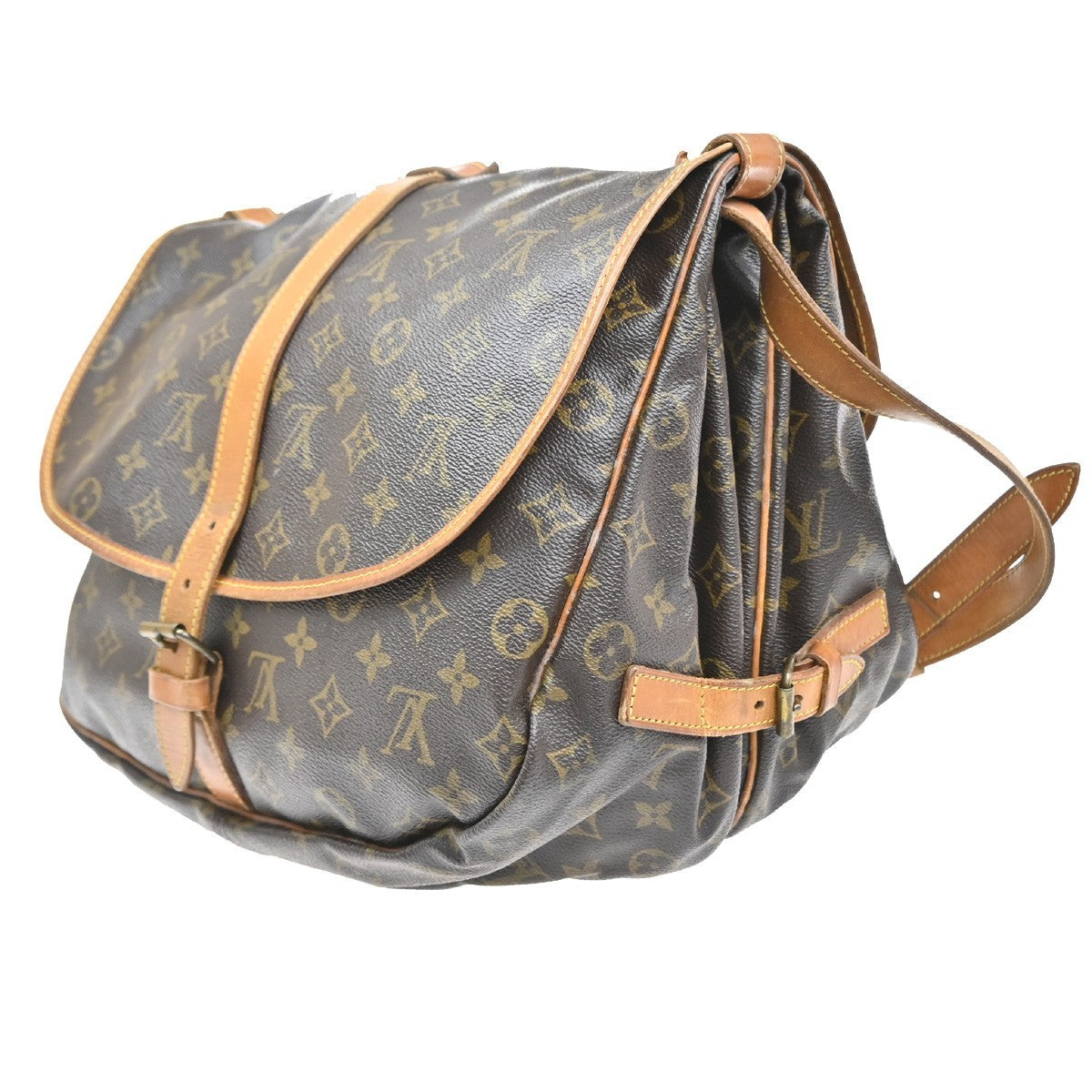 LOUIS VUITTON Saumur 35 Shoulder Bag Monogram Leather BN France M42254 84YJ110