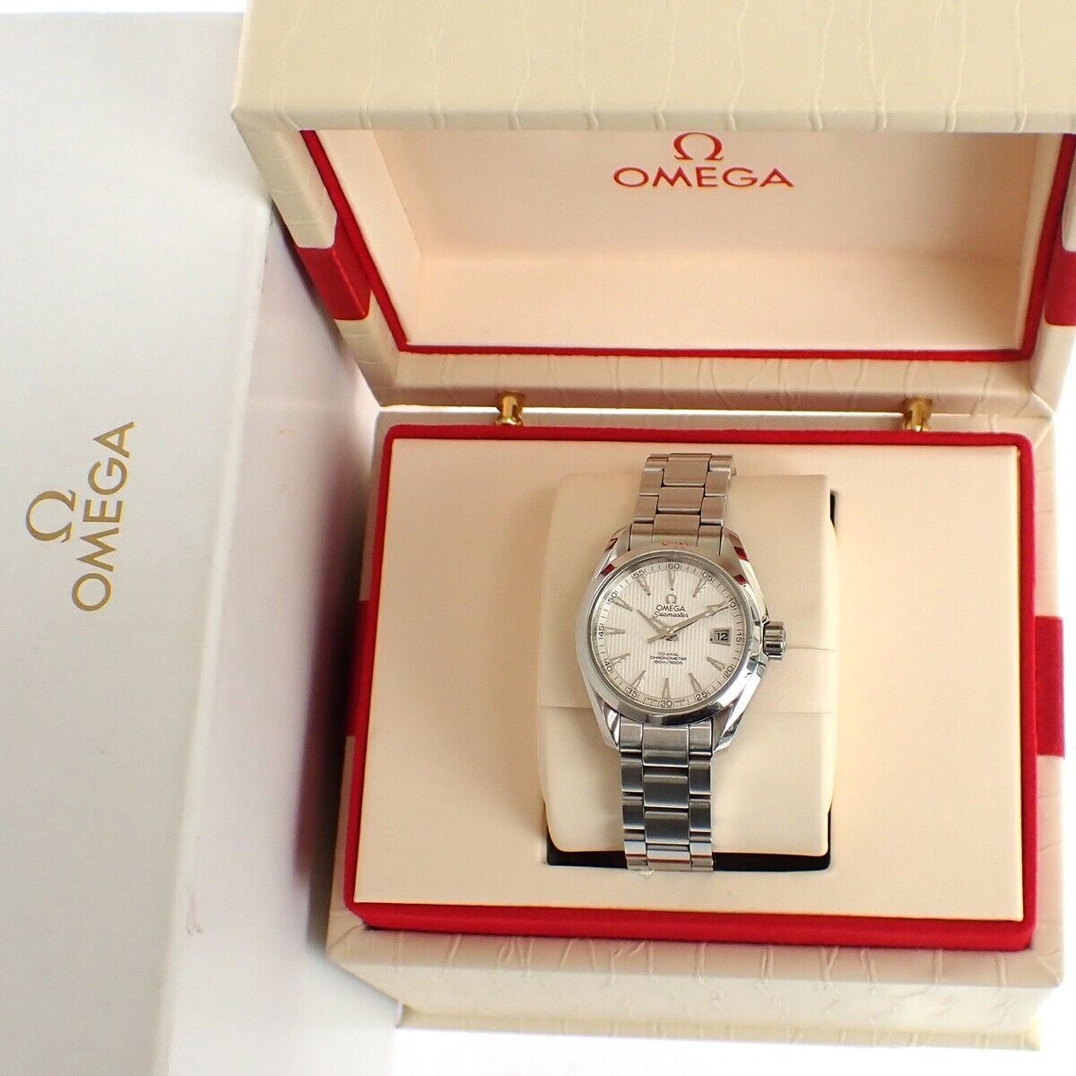 OMEGA SEAMASTER AQUA TERRA 150M CO‑AXIAL CHRONOMETER 34 MM WRIST WATCH...