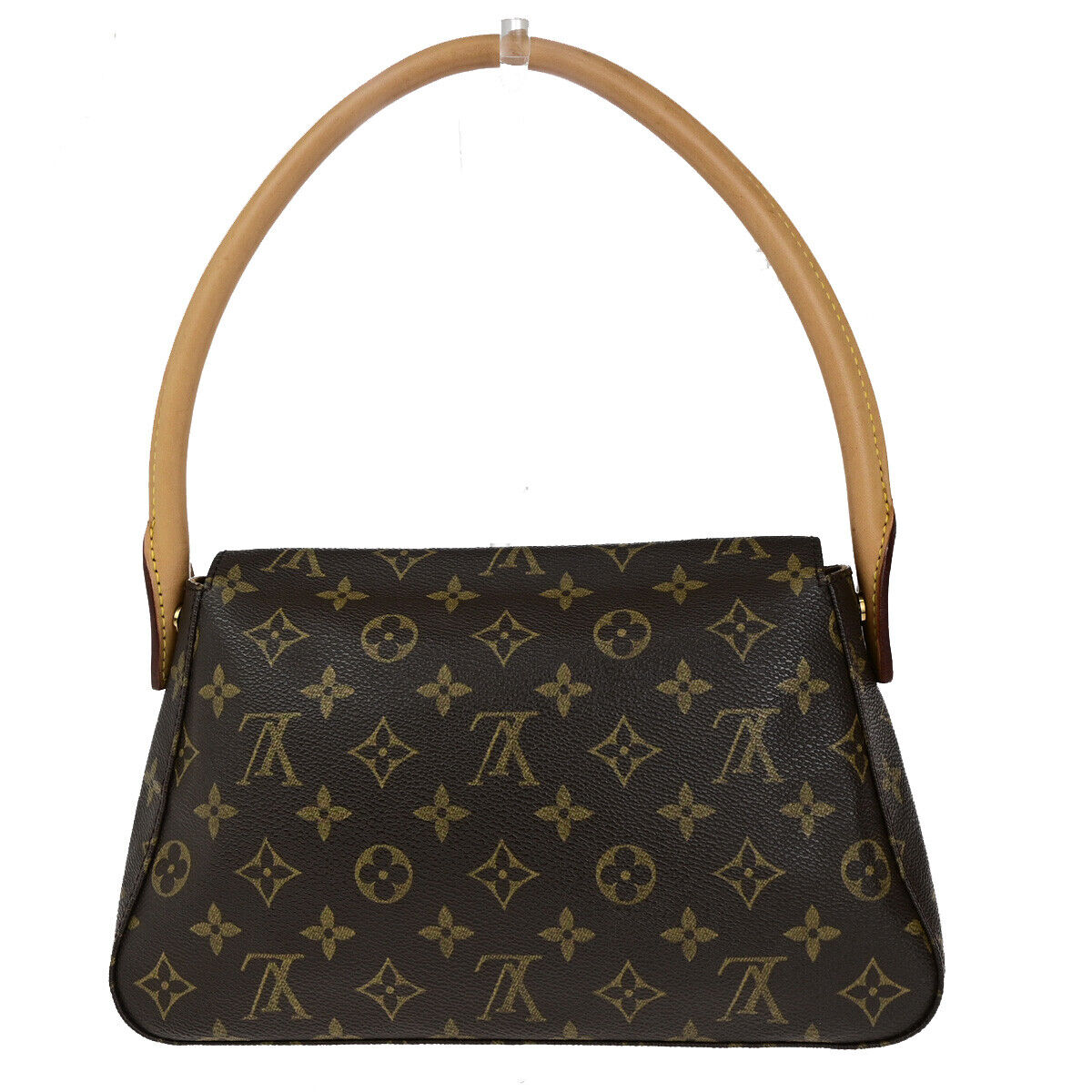 LOUIS VUITTON Mini Looping Hand Bag Monogram Leather Brown France M51147 10YG304