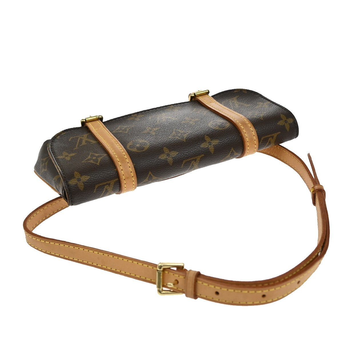LOUIS VUITTON LV Pochette Marrell Bum Bag Monogram Leather Brown M51159 94EE150