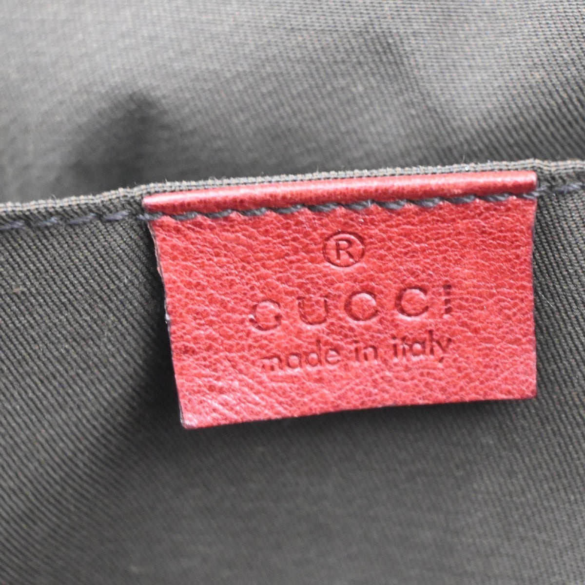 GUCCI Guccisima Hand Bag Leather Flower Motif Red GHW Italy 33MA090