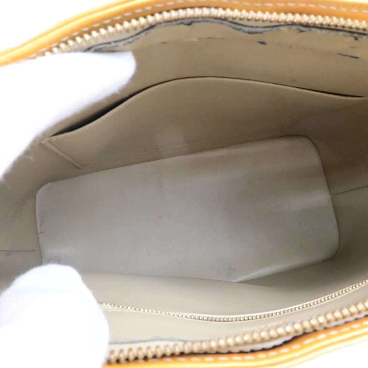 LOUIS VUITTON Houston Shoulder Bag Monogram Vernis Leather Beige M91004 60KA461